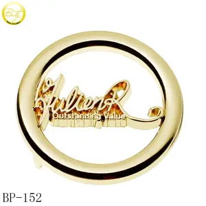 High Quality Women Waist Plate Hardware Hollow Logo Belt Adjustable Straps Gold Metal Belt Buckle Blanks Wholesale
