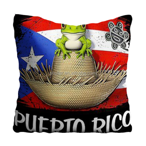 Funda de Almohada Personalizada con Estampado de la Bandera de <span class=keywords><strong>Puerto</strong></span> Rico, Funda de Almohada Cuadrada para Sofá, Dormitorio, Decorativa - Product Image 3