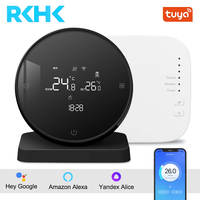 Termostato Inteligente Inalámbrico RKHK para Caldera de Pared, con Batería, Control por Voz a través de Aplicación, Calefacción Interior, Agua Caliente