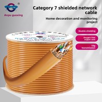Kabel Internet LAN Tembaga Murni Cat7 23AWG Kecepatan Tinggi untuk Rumah dan Kantor, Pemasangan Mudah, OEM ODM
