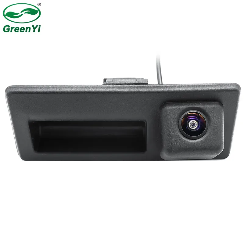 GreenYi FS903 HD MCCD Sternenlicht Nacht Vision Fisheye Objektiv Auto Rückansicht Stamm Griff Kamera Für Skoda Sitz Passat Golf polo Audi