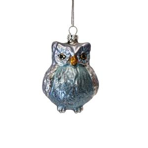 Nuovo Arrivo: Gufo in Vetro Decorativo, Colori Assortiti, Ornamento Natalizio da Appendere, Decorazione Festiva, Regalo - Product Image 4