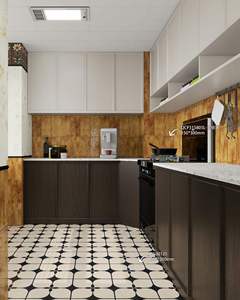 تصميم جديد لسلسلة البلاط الفسيفسائي البورسلين الأصفر بنمط اللوحات الزيتية، بلاط غير زلق بسمك 8 مم للفنادق والمطابخ وجدران الفناء والمستودعات - Product Image 2