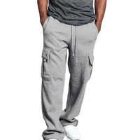 Pantalon de jogging Cargo de sport taille moyenne décontracté pour hommes Meilleur pantalon de club pro à cordon avec bas de survêtement