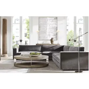 Sassanid Set Sofa Mewah Desain Modern Italia, Set Sofa Ruang Tamu Bagian Maddox L Kustomisasi Super Nyaman