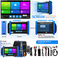 Testeur de caméra CCTV Rsrteng IPC-7600COVTADHS Plus, moniteur 7 pouces, testeur de câble de caméra IP 8K, testeur de câble 4K TVI CVI AHD SDI OPM TDR WiFi