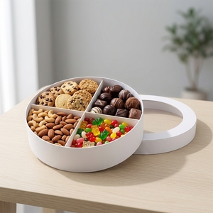 9inch Dia Empty Circled Round Shape Cardboard Packaging Paper Gift <b>Box</b> for Charcuterie Ramanda - Product Image 1