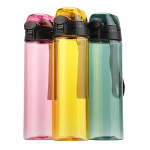 도매 bpa 무료 750ml 휴대용 스포츠 플라스틱 마시는 물 병 플라스틱 tritan 스포츠 물병