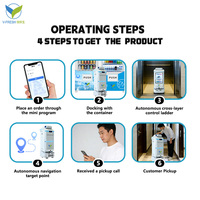 Умный торговый автомат VFresh для отелей с роботом-доставщиком: диспенсер для закусок и напитков с охлаждением и комнатной температурой