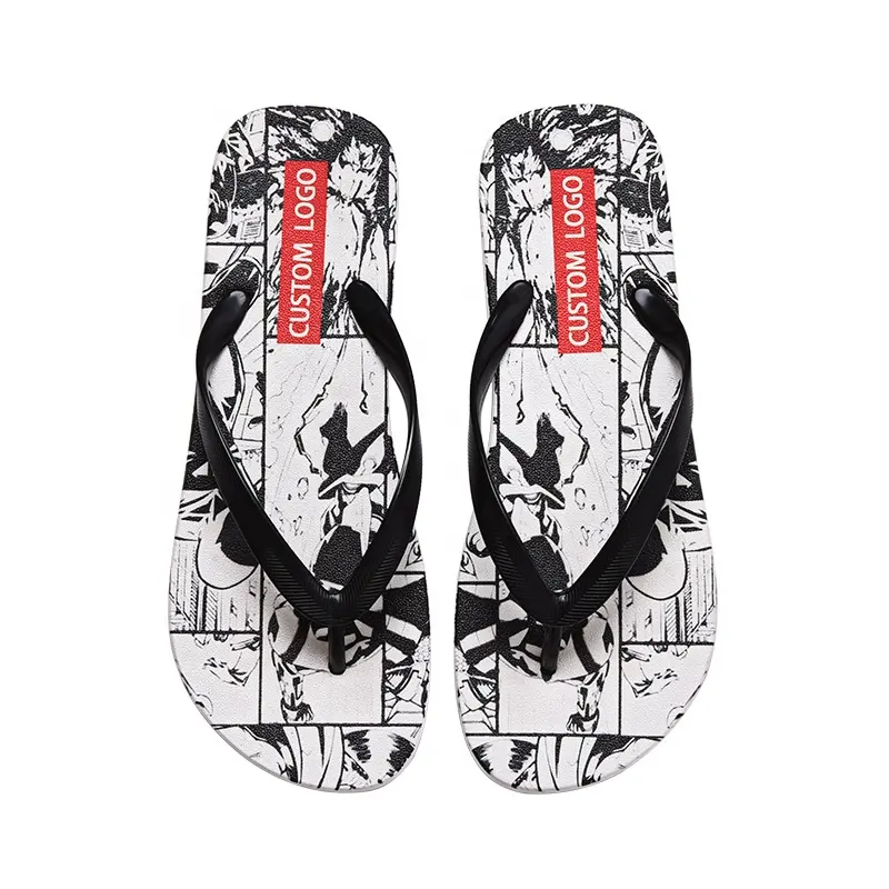 Low MOQ Wholesale light weight Summer Beach OEM Spring Flat Outdoor Slippers Slides Flip flop for Men