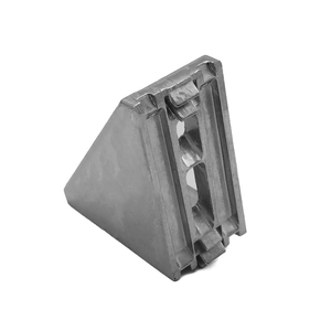 Nhôm hồ sơ kim loại góc bên phải trượt góc phẳng khung hình tam giác L với nắp nhựa - Product Image 5