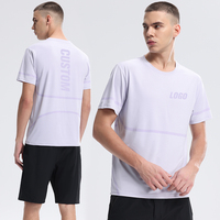 T-shirt respirant à séchage rapide pour hommes avec impression de logo OEM personnalisé Fabrication de vêtements