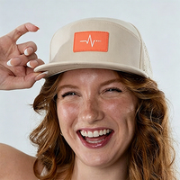 Casquette Snapback à Visière Plate Perforée au Laser, Séchage Rapide, Logo Personnalisé en Caoutchouc, OEM ODM, Réglable, pour la Course à Pied