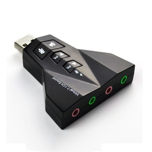 Tarjeta de sonido externa USB de 7.1 canales con micrófono dual y puertos para auriculares para computadora portátil y de escritorio - Product Image 2