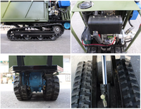 Mini-dumper puissant de 500 kg, à chenilles hydrauliques, pour un transport facile