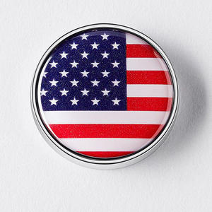 Mini Emblema Redondo para Motocicleta o Automóvil, Adhesivo con Logotipo Personalizado, Emblemas Metálicos con Bandera Estadounidense para Automóviles - Product Image 6