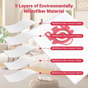 Pièces de rechange pour sacs d'<span class=keywords><strong>aspirateur</strong></span> Mie le Compact C1 C2/S6000-S699/S4000-S499/S700/S500-S578 Series AirClean 3D <span class=keywords><strong>FJM</strong></span> - Product Image 5