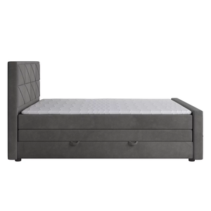 Letto Moderno Europeo in Velluto, Design <span class=keywords><strong>Salvaspazio</strong></span> a Due Cassetti, Arredamento di Lusso per Camera da Letto Personalizzato OEM/ODM per Grossisti - Product Image 4