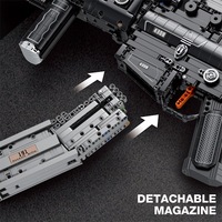 Reobrix 77025 2025 Nuevo Modelo de Rifle de Asalto Militar MCX MOC, Juguete de Ensamblaje DIY para Niños, Regalo de Navidad, Juego de Bloques de Construcción