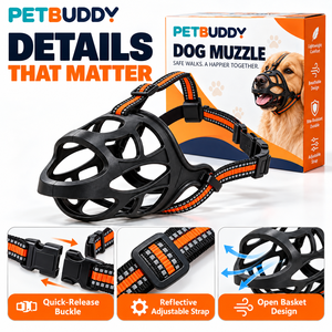 Bozal para Perro de TPE, Suave y Flexible, con Correas de Nailon Ajustables para Perros Pequeños, Medianos y Grandes - Product Image 3