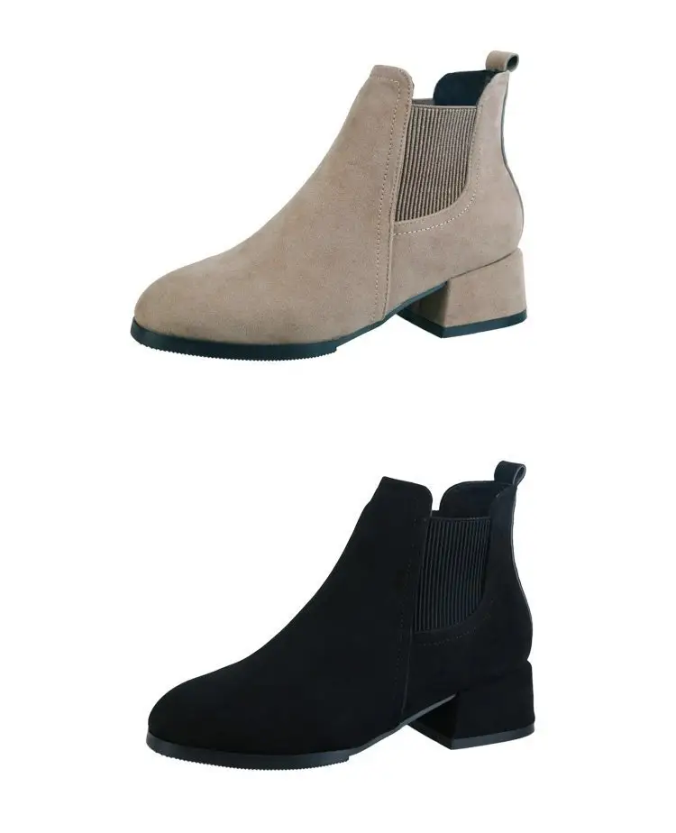 Ankle boots shoes women's casual shoes ladies shoes fashion style 2020 design new winter faux fur cheap chelsea boots