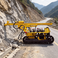 Foreuse DTH montée sur chenilles avec système de collecte des poussières efficace