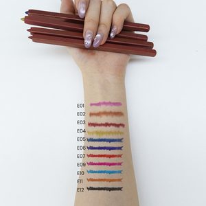 Cao sắc tố màu trang điểm Matte ánh sáng lung linh Eyeshadow bút chì Vegan không thấm nước lâu dài <span class=keywords><strong>Eye</strong></span> <span class=keywords><strong>Shadow</strong></span> bút với Mài - Product Image 5