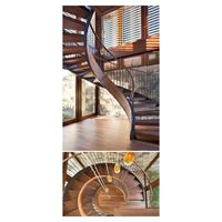 Escalier droit duplex Optima pour intérieur, en acier, en forme de L, simple, pour maisons auto-construites