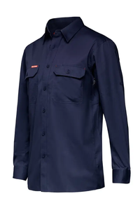 Camicie da lavoro con Logo personalizzato OEM di alta qualità blu primavera abiti da lavoro a maniche lunghe stile semplice per gli uomini uniforme estiva - Product Image 5