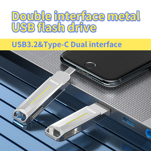 Clé USB personnalisée avec logo TYPE-C 256 Go 128 Go 64 Go 512 Go USB 3.0 3.1 Clé USB en métal argenté Nouveau produit Double OTG U Disk <span class=keywords><strong>Pendrive</strong></span> - Product Image 4