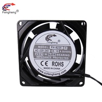 Ventilateur axial de refroidissement Fengheng AC 80x80x25mm 80mm 8025 110v 115V 120V à roulement à manchon