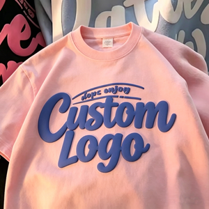 Camiseta de Algodón Extra Grande de Alta Calidad OEM, Camiseta con Logotipo Impreso en 3D con Espuma, Fabricante de Camisetas para Hombre, Camiseta de Talla Grande para Hombre - Product Image 1