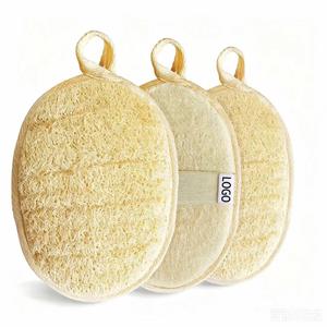 Esponja de Ducha de Luffa Natural con Logotipo Personalizado, Exfoliante Corporal, Ecológica y Biodegradable para Adultos - Product Image 1