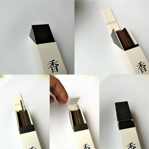 High Quality Natural Japanese Chinese Agarwood Religious Bambooless 21cm Card <b>Box</b> Gift Set <b>Incense</b> Sticks - Product Image 6