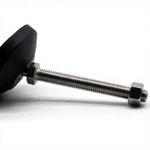 Pied de nivellement <span class=keywords><strong>réglable</strong></span> fileté avec base rotative, pied de nivellement articulé, patin coulissant pour meubles, pied de nivellement - Product Image 4