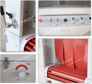 BSF-5545LD + BS-5030X Hualian Tự Động Đường Hầm Bao Bì Bọc Ống PVC Phim Đóng Gói Nhiệt Cắt Ống Thu Nhỏ Máy Bao Bì - Product Image 3