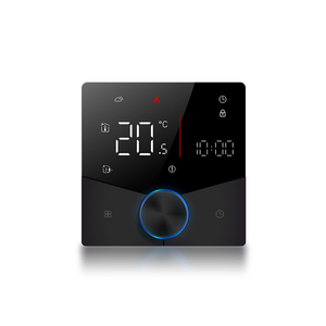 Pengontrol termostat ruang pemanas lantai putar cerdas WiFi Display ikon stasiun cuaca - Product Image 5