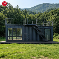 Cogsun Maisonnette Préfabriquée Détachable de 20 pieds, Kit de Structure en Acier pour Conteneur Modulaire à Toit Triangulaire, à Vendre
