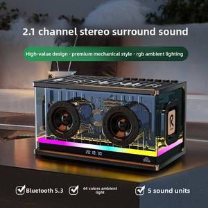 YJ-26 ลำ<span class=keywords><strong>โพ</strong></span>งกลางแจ้งกำลังสู<span class=keywords><strong>งบ</strong></span><span class=keywords><strong>ลู</strong></span><span class=keywords><strong>ทู</strong></span><span class=keywords><strong>ธ</strong></span> 5.0 ซับวูฟเฟอร์ไร้สายแบบโลหะ เสียงดีเยี่ยม ทนทานยาวนาน ดีไซน์กันฝุ่น - Product Image 4