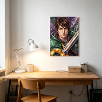 Affiche animée 3D lenticulaire en PET 30x40cm personnalisée avec effet de bascule pour anime, vente en gros
