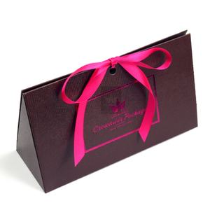 Custom Luxury <b>Blue</b> Coated <b>Paper</b> Gift <b>Wrapping</b> Bags with Custom Logo Wedding Packaging Supermarket Use Offset Printing - Product Image 5
