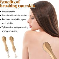 Cepillo de Baño Vegano Popular con Mango de Madera y Cerdas de Sisal, Masajeador Natural para Limpiar la Piel del Cuerpo, Relajación Corporal Completa, Masaje Cervical, Spa
