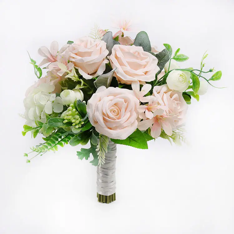 Neues Design Hochzeit künstliche Blume Braut strauß Studio/Home Decoration Blume mit 7 Farben künstlichem Blumenstrauß