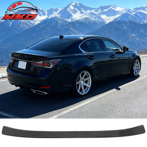 สปอยเลอร์หลังทรง IKON สีดำเงา สำหรับ Lexus GS-Series L10 ปี 2013-2020 - Product Image 1