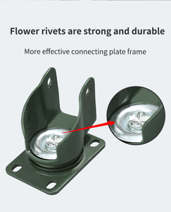 YTOP <span class=keywords><strong>5</strong></span> Zoll Lenk rollen Weiße Rollen PP Möbel Rad rollen - Product Image 4