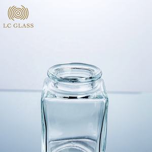 Bocal en verre vide transparent de stockage carré de 50ml pour emballage de <span class=keywords><strong>safran</strong></span> avec liège - Product Image 4