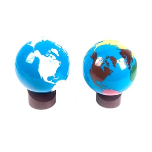 Rompecabezas <span class=keywords><strong>de</strong></span> mapa del mundo Montessori, juguetes educativos <span class=keywords><strong>de</strong></span> geografía, equipo <span class=keywords><strong>de</strong></span> globo del mundo, mapa <span class=keywords><strong>de</strong></span> tierra y Océano - Product Image 1