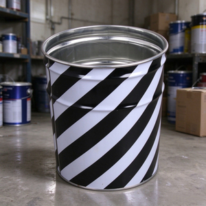<b>Metal</b> Paint <b>Bucket</b> Empty Tin Pail Printed <b>Metal</b> Can <b>with</b> <b>metal</b> <b>lid</b> for Paint Coating Packaging - Product Image 5