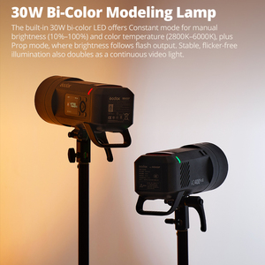 Godox <span class=keywords><strong>AD400Pro</strong></span> II Flash d'extérieur tout-en-un 400Ws Li-on Battery TTL HSS Flash Light avec système X sans fil 2.4G intégré - Product Image 2