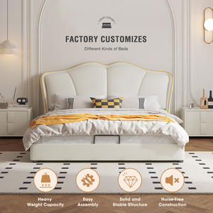 Stylish Multifunctional Wooden Drawer <b>Beds</b> Home Hotel Furniture <b>Double</b> king Size Soild Wood Hydraulic Lift up Storage <b>Bed</b> Frame - Product Image 3